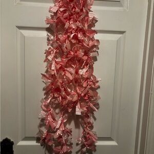 NWOT Pink Ribbon 🎀 Garland for Girls Room/Party Decorations